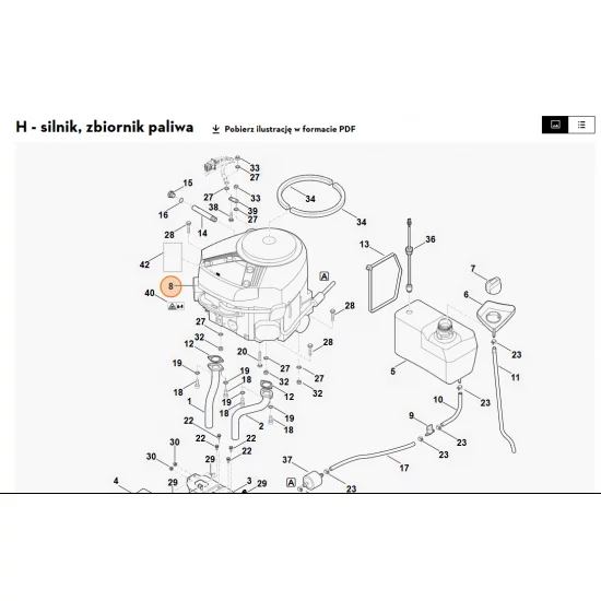 STIHL   B&S, silnik czterosuwowy 44N677-0017-B1 6170 011 1831